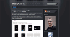 Desktop Screenshot of en.maciejgrabek.com