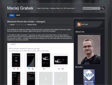 Tablet Screenshot of en.maciejgrabek.com